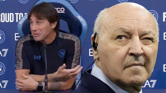 Napoli Inter: Marotta protesta e Conte gli risponde Napoli Inter: Marotta protesta e Conte gli risponde