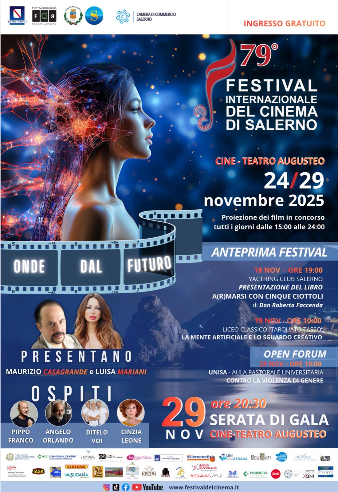 Salerno accende le sue luci: il Festival del Cinema 2025 racconta emozioni, futuro e impegno sociale Salerno accende le sue luci: il Festival del Cinema 2025 racconta emozioni, futuro e impegno sociale